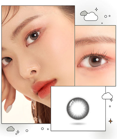 [Monthly] Anti-Blue 405 Mira Gray Colored Contact Lenses