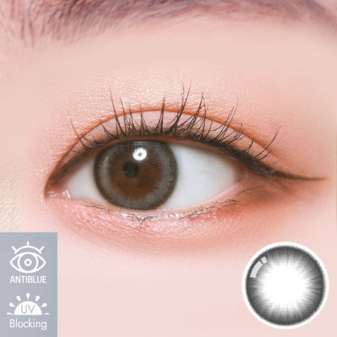 [Monthly] Anti-Blue 405 Mira Gray Colored Contact Lenses