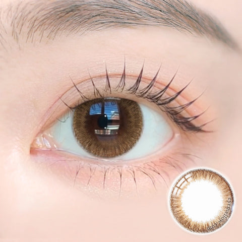 [Yearly] Moist Honey Brown (Toric) Colored Contact Lenses - Silicone Hydrogel
