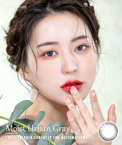 Moist Urban Gray Colored Contact Lenses - Silicone Hydrogel