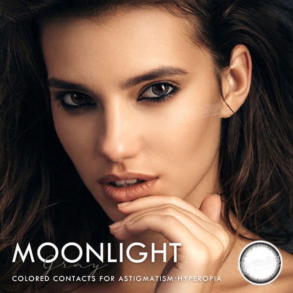 Color Contacts Moon Moonlight Gray Colored Contact Lenses – EyeMellow
