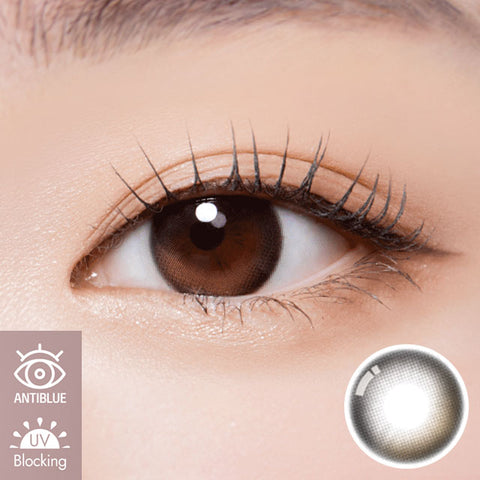 [1Day] Anti-Blue 405 Mouve Ash Brown Colored Contact Lenses (10Lenses)
