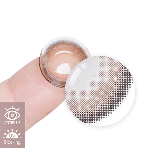 [1Day] Anti-Blue 405 Mouve Ash Brown Colored Contact Lenses (10Lenses)