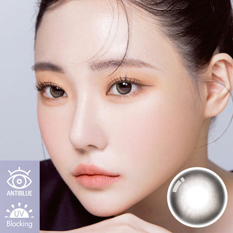 [1Day] Anti-Blue 405 Mouve Ash Gray Colored Contact Lenses (10Lenses)
