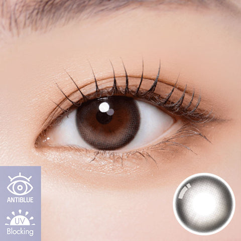 [1Day] Anti-Blue 405 Mouve Ash Gray Colored Contact Lenses (10Lenses)