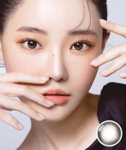 [1Day] Anti-Blue 405 Mouve Ash Gray Colored Contact Lenses (10Lenses)