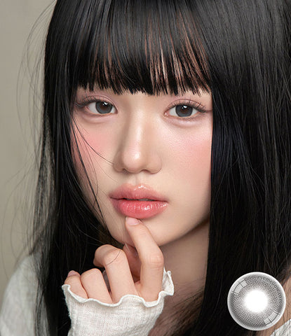[Monthly] Mui Charcoal Black Colored Contact Lenses (2 Pairs)