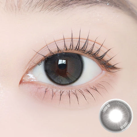 [Monthly] Mui Charcoal Black Colored Contact Lenses (2 Pairs)