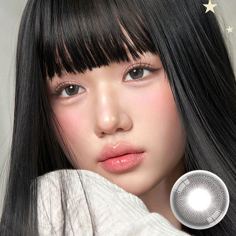 [Monthly] Mui Charcoal Black Colored Contact Lenses (2 Pairs)
