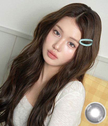 [Monthly] Mui Gray Colored Contact Lenses (2 Pairs)