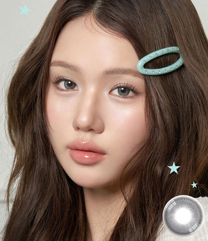 [Monthly] Mui Gray Colored Contact Lenses (2 Pairs)