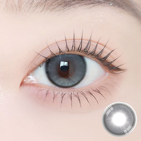 [Monthly] Mui Gray Colored Contact Lenses (2 Pairs)
