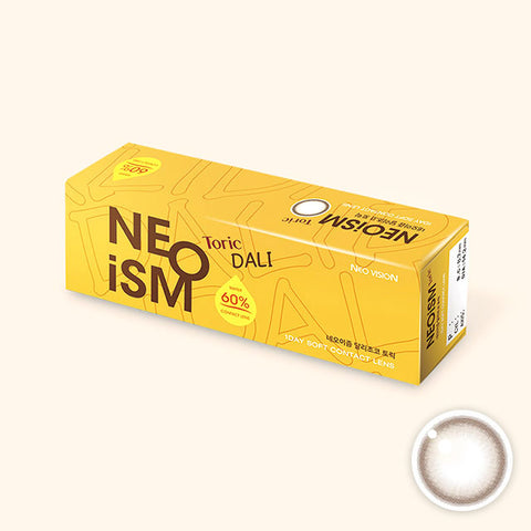[1Day] NEOiSM Toric Dali Choco Contact Lenses For Astigmatism (30 Lenses × 2 Packs)