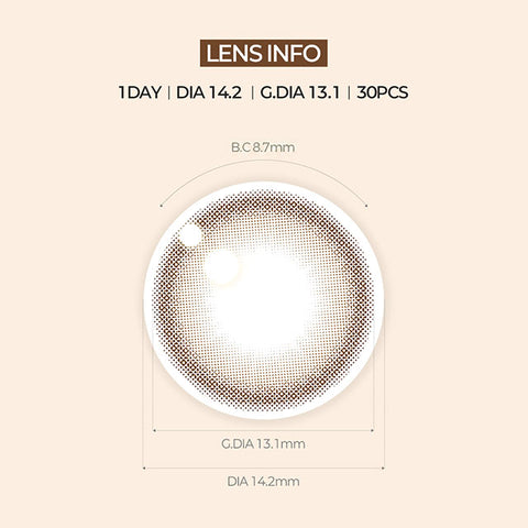 [1Day] NEOiSM Toric Dali Choco Contact Lenses For Astigmatism (30 Lenses × 2 Packs)