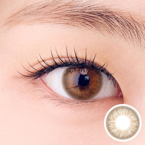 [1Day] NEOiSM Pure Orange Brown Colored Contact Lenses (10 Lenses × 2 Packs)