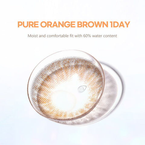 [1Day] NEOiSM Pure Orange Brown Colored Contact Lenses (10Lenses)