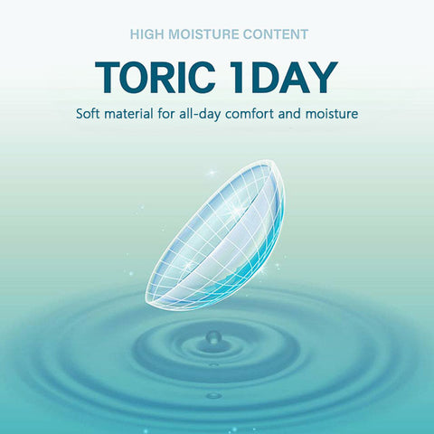 [1Day] NEOiSM Toric Clear Contact Lenses For Astigmatism (30 Lenses × 2 Packs)