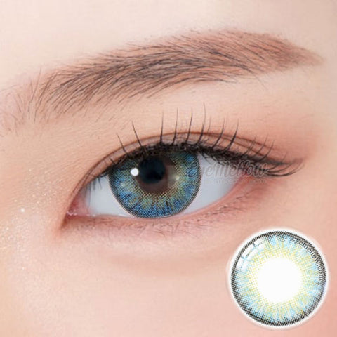 [Yearly] Neo Pastel Yellow Blue (Hyperopia) Colored Contact Lenses