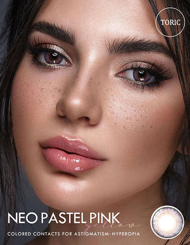 [Yearly] Neo Pastel Yellow Pink (Toric) Colored Contact Lenses