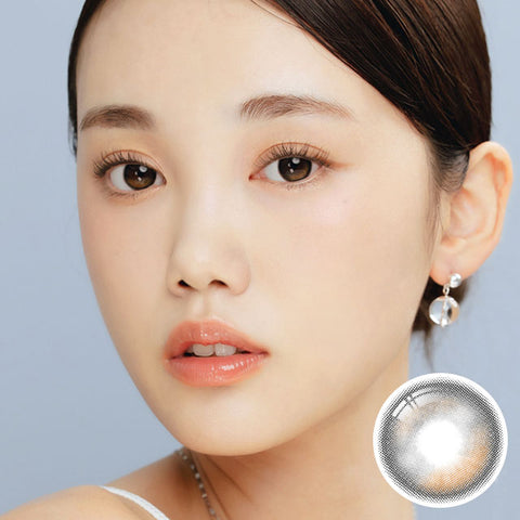 [Monthly] i-SHA Oriana Edge+ Gray Colored Contact Lenses