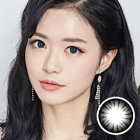 Pure Gray Colored Contact Lenses