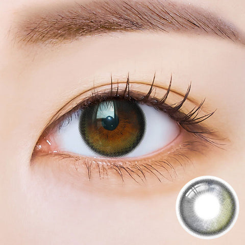 [Monthly] i-SHA Polaris Ursa Olive Colored Contact Lenses - Silicone hydrogel