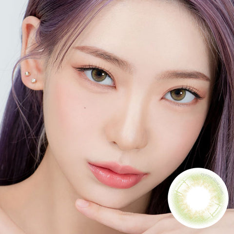 [Monthly] Real Khaki Green Colored Contact Lenses