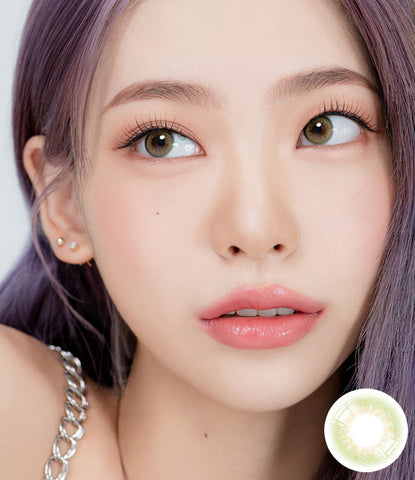 [Monthly] Real Khaki Green Colored Contact Lenses