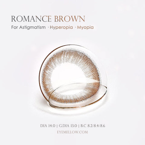 Romance Brown (Hyperopia) Colored Contact Lenses