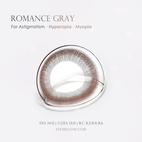 Romance Gray (Hyperopia) Colored Contact Lenses
