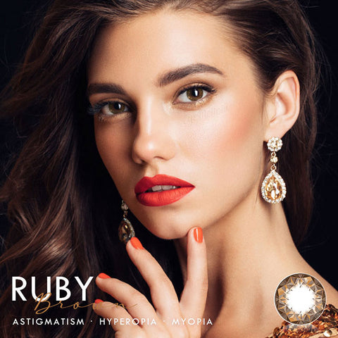 Ruby Brown Colored Contact Lenses