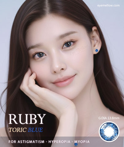 [Yearly] Ruby Blue (Toric) Colored Contact Lenses