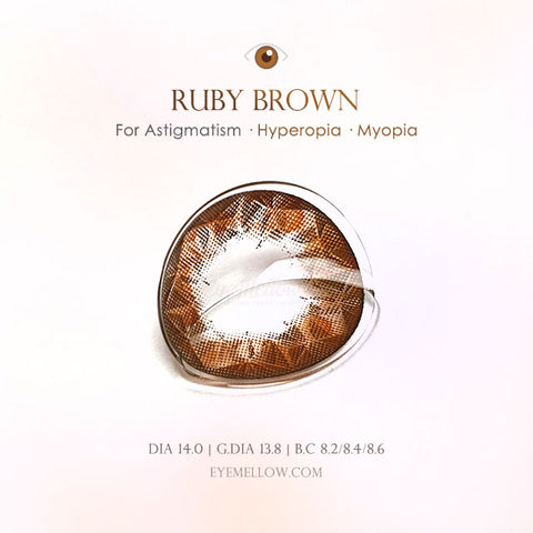 Ruby Brown Colored Contact Lenses