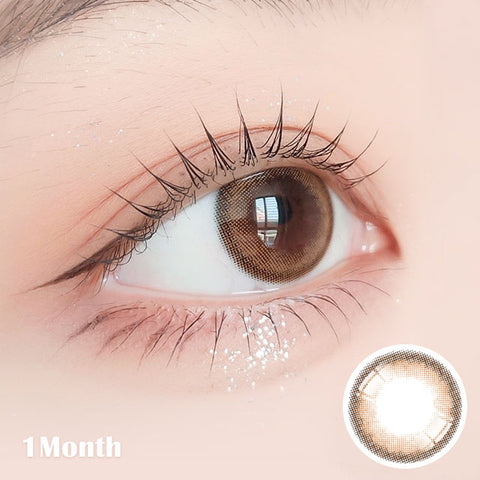 [Monthly] School Ring Brown Colored Contact Lenses