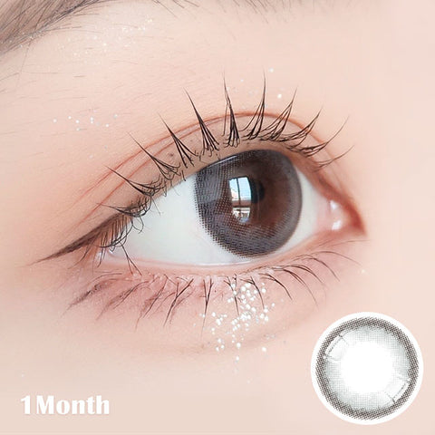 [Monthly] School Ring Gray Colored Contact Lenses