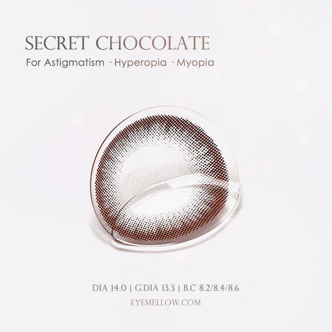Secret Chocolate (Hyperopia) Colored Contact Lenses
