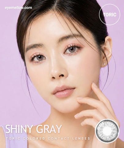 [Yearly] Shiny Gray (Toric) Colored Contact Lenses