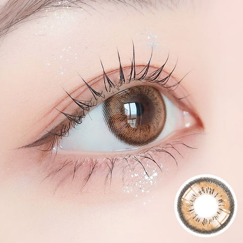 [Monthly] Spell Brown Colored Contact Lenses - Silicone hydrogel