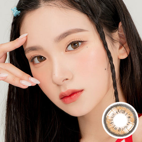 [Monthly] Spell Brown Colored Contact Lenses - Silicone hydrogel