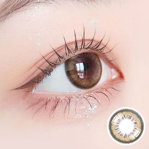 [Monthly] Spell Khaki Green Colored Contact Lenses - Silicone hydrogel