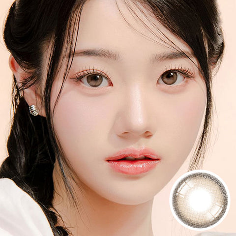 [Monthly] Sugar Cream Ash Brown Colored Contact Lenses