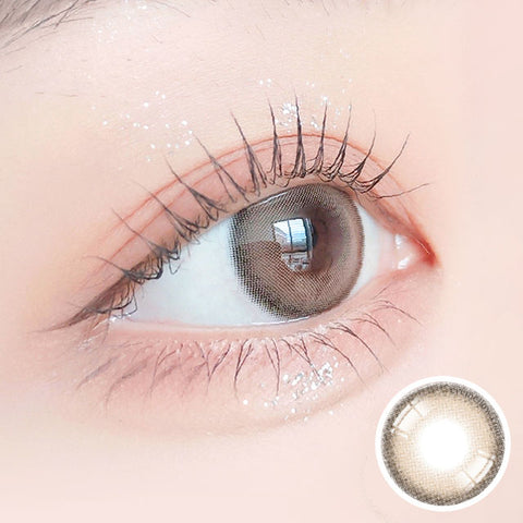 [Monthly] Sugar Cream Ash Brown Colored Contact Lenses
