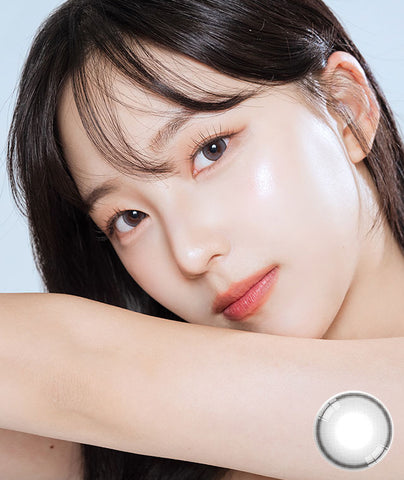 [6months] Velvety Gray (Toric) Colored Contact Lenses - Silicone Hydrogel
