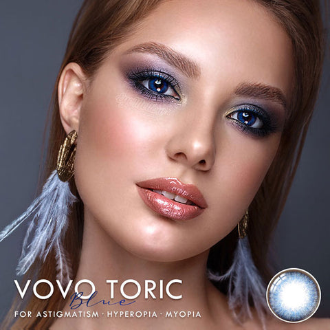 [Yearly] Vovo Blue (Toric) Colored Contact Lenses