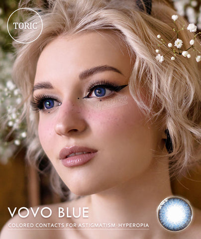 [Yearly] Vovo Blue (Toric) Colored Contact Lenses