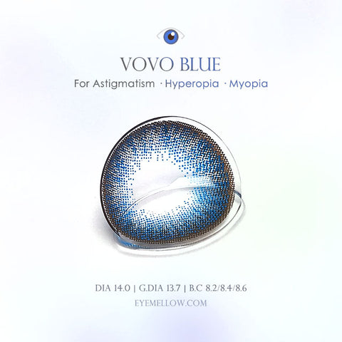 [Yearly] Vovo Blue (Toric) Colored Contact Lenses