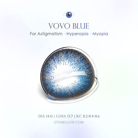 Vovo Blue (Hyperopia) Colored Contact Lenses