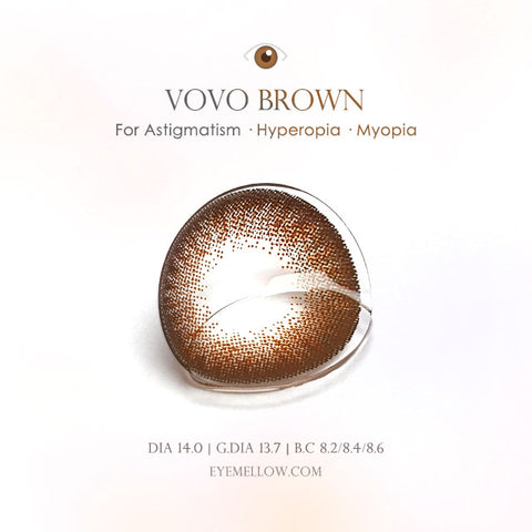 [Yearly] Vovo Brown (Toric) Colored Contact Lenses