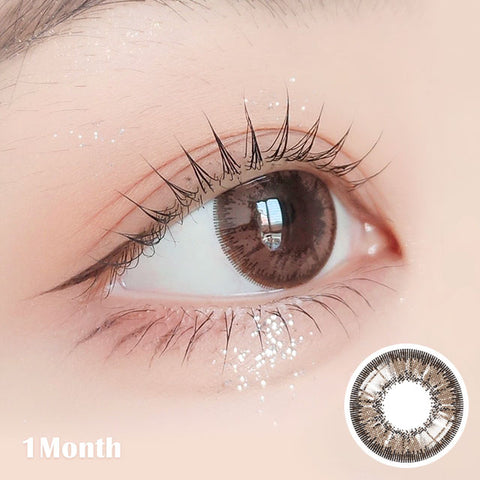 [Monthly] With Rang Choco Brown Colored Contact Lenses