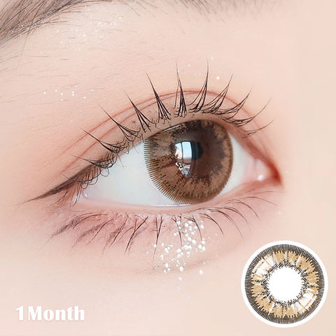 [Monthly] With Rang Hazel Brown Colored Contact Lenses
